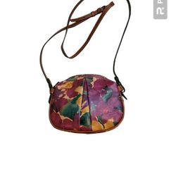 Patricia Nash Chania Floral Leather Crossbody