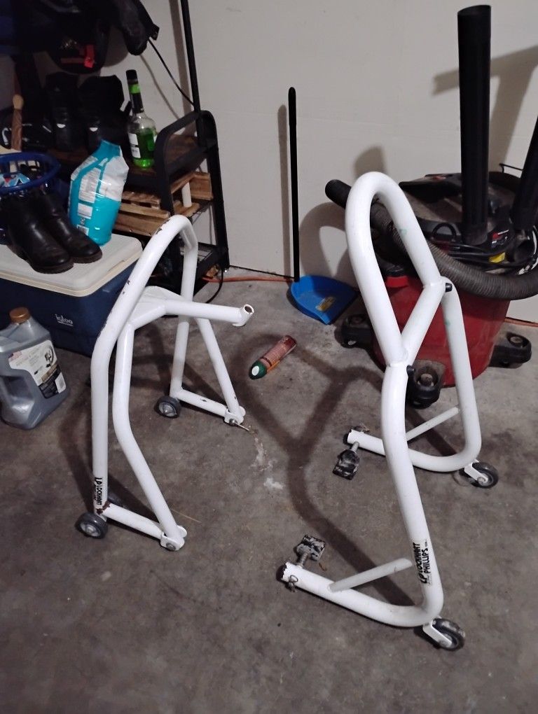 Motorcycle Paddock Stand Set.