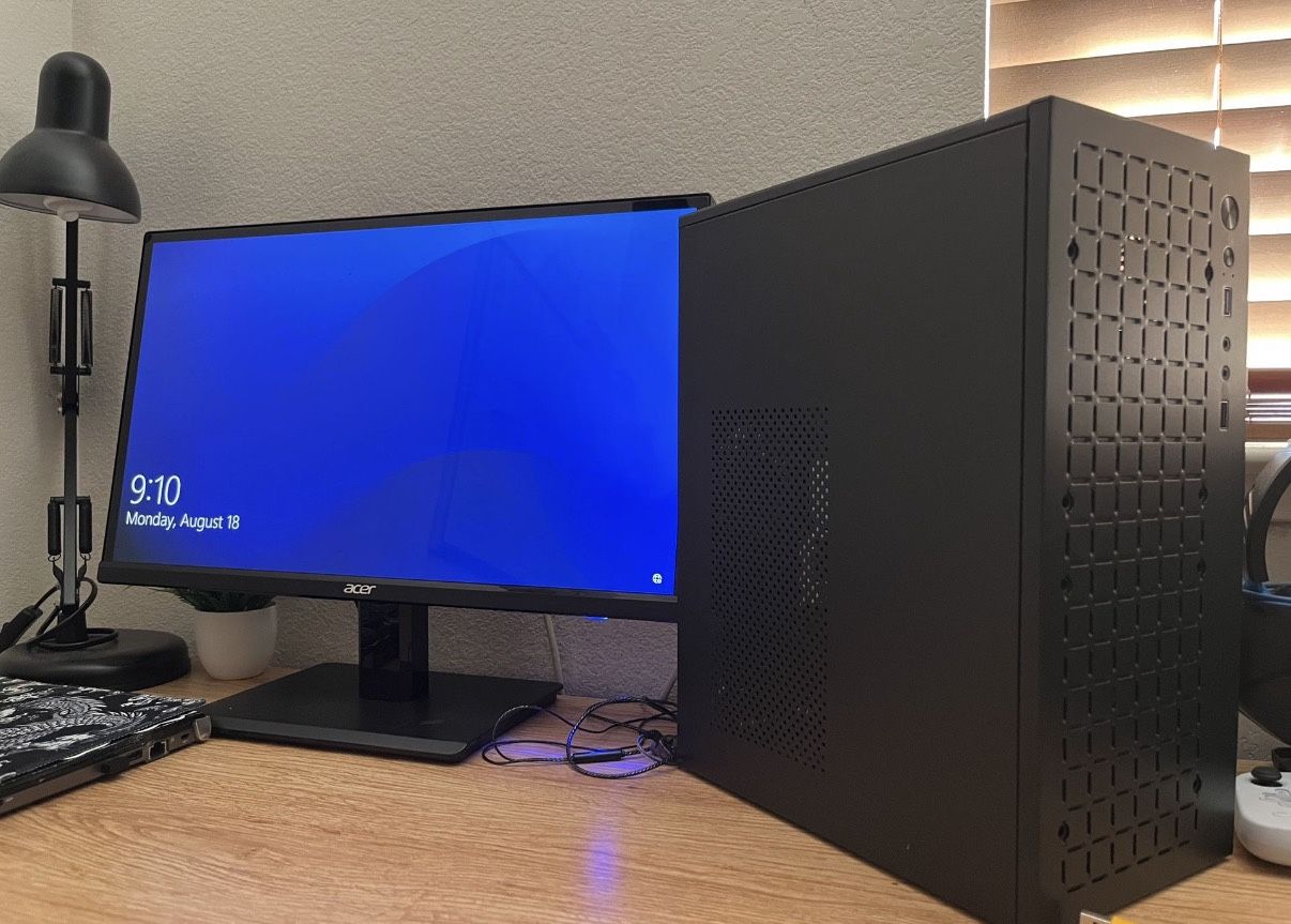 Desktop With Monitor