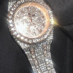 Stainless steel Moissanite Audemars piguet Watch