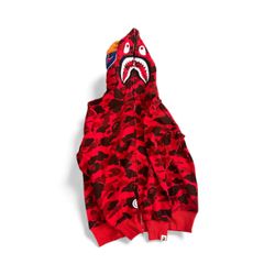 Red Camo Bape hoodie 