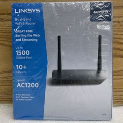 Linksys WiFi 5 Router Dual-Band AC1200 (E5400)
