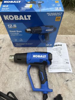 NEW-Kobalt 12.5 Amp Heat Gun-(contact info removed)-Open Box, 5100 BTU, Variable Temp