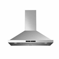 30 in. 500 CFM Ductless Convertible Wall Mount Range Hood in Stainless Steel with LED Lights, Filter and Touch Control