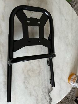 Black E Bike luggage rack