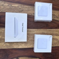 Apple Trackpad and USB C Power Adapters