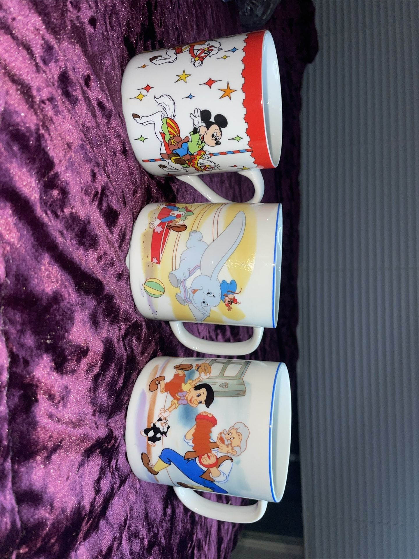 Set of 3, Vintage Disney mugs/ Made in Japan