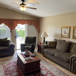 Couch, Loveseat and Lazyboy Recliner Set 