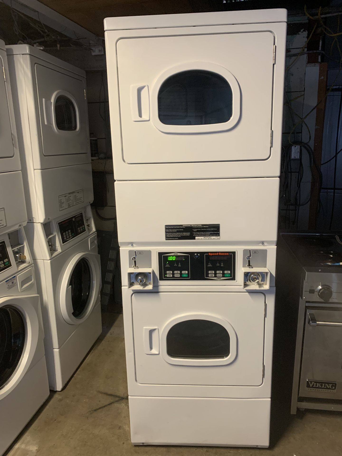 Electric Dryer Stock Good Condition Speed Queen Commercial 90 Days Warranty Secadoras Electricas Estacables Comerciales Buenas Condiciones Speed Queen