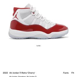 Jordan 11 White/Black/Varsity Red