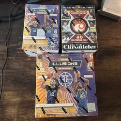 Nba Basketball Trading Cards 2020-2021 Chronicles Blaster Box Illusions Blaster Mega Boxes New Sealed Ja Morant Lamelo Ball Anthony Edwards