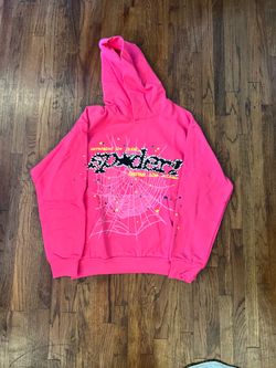 pink spider hoodie