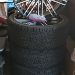 22" Versante Alloy Rims with tires. 