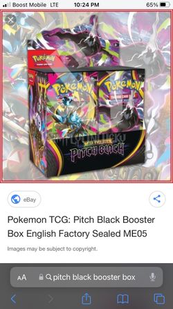 🔥Pitch Black Booster box Pokémon