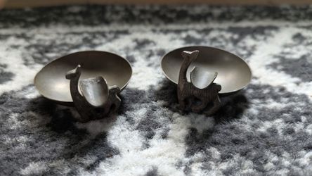 Vintage Peruvian Llama Ashtray- Set of two