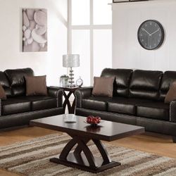 BRAND NEW 2PC SOFA AND LOVESEAT WITH ACCENT PILLOW INCLUDED $549