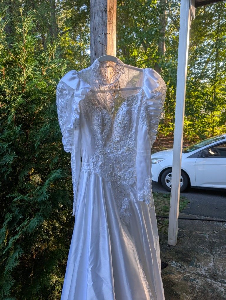 Wedding Dress -- White. $100
