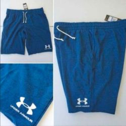 Men's UNDER ARMOUR shorts jogger XL dodgers color Blue