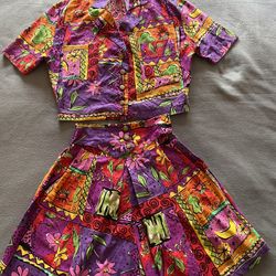 Matching Shirt and skirt pants size small