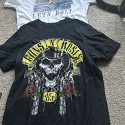 Two graphic tees i have never worn the white one in perfect condition and so is the black one