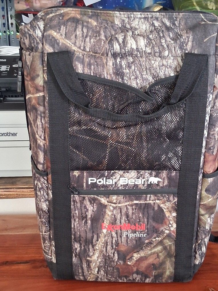 Polar Bear Camouflage Cooler Insulated Backpack