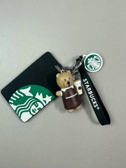Starbucks Bear Keychain with Card Holder