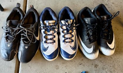 Nike Trout and Vapor Basebally Cleats Bundle 3 pairs