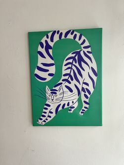 Cat Canvas Painting