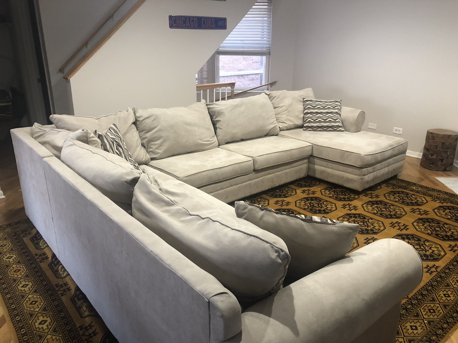 Sectional Couch & Chaise Lounge (Left Arm Facing)