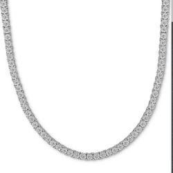 Men's Diamond Link 24" Necklace (2 ct. t.w.) in 10k White Gold (MSRP $12K+)