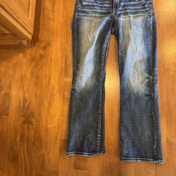Men’s Buckel, black tailored boot Cut jeans shipping available