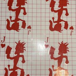 Red Decal Sticker JUGGALO 