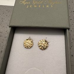 10k Nugget Earrings