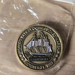 US Navy USS Constitution coin