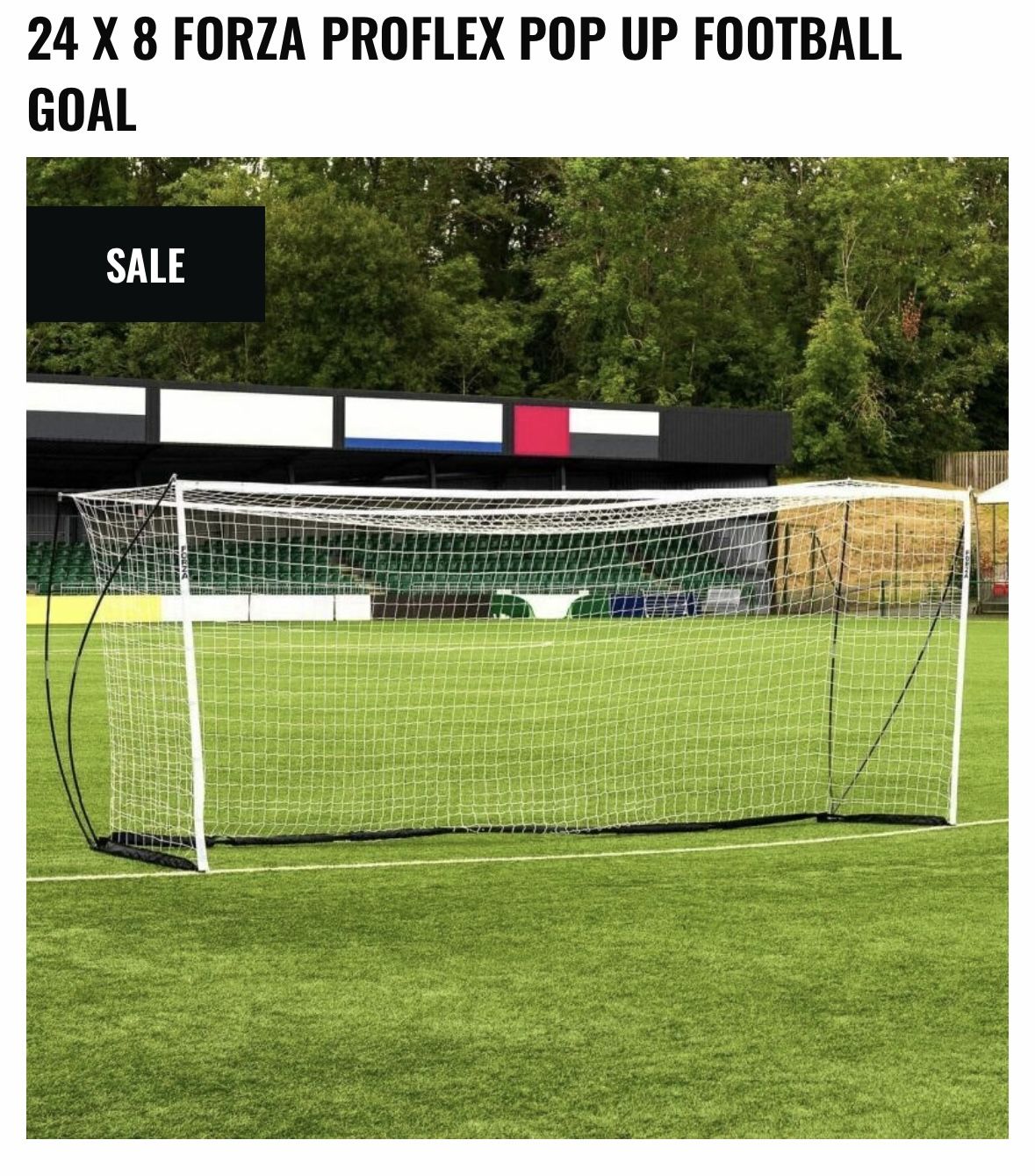 24x8 Forza Collapsible Soccer Goal New! Yes Still Available If You See This Add