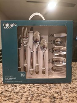 Mingle & Co. Sawyer Mirror 45-Piece Flatware Set