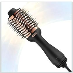 Hair Dryer Brush Blow Dryer Brush in One, 4 in 1 Ionic Hairdryer and Styler Volumizer with Oval Titanium Barrel, Hot Air Straightener for Smooth Frizz