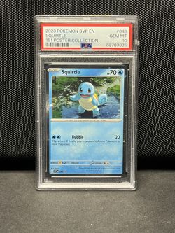 PSA 10 Bulbasaur Squirtle Charmander 151 Poster Collection Promo Set S&V POKEMON 