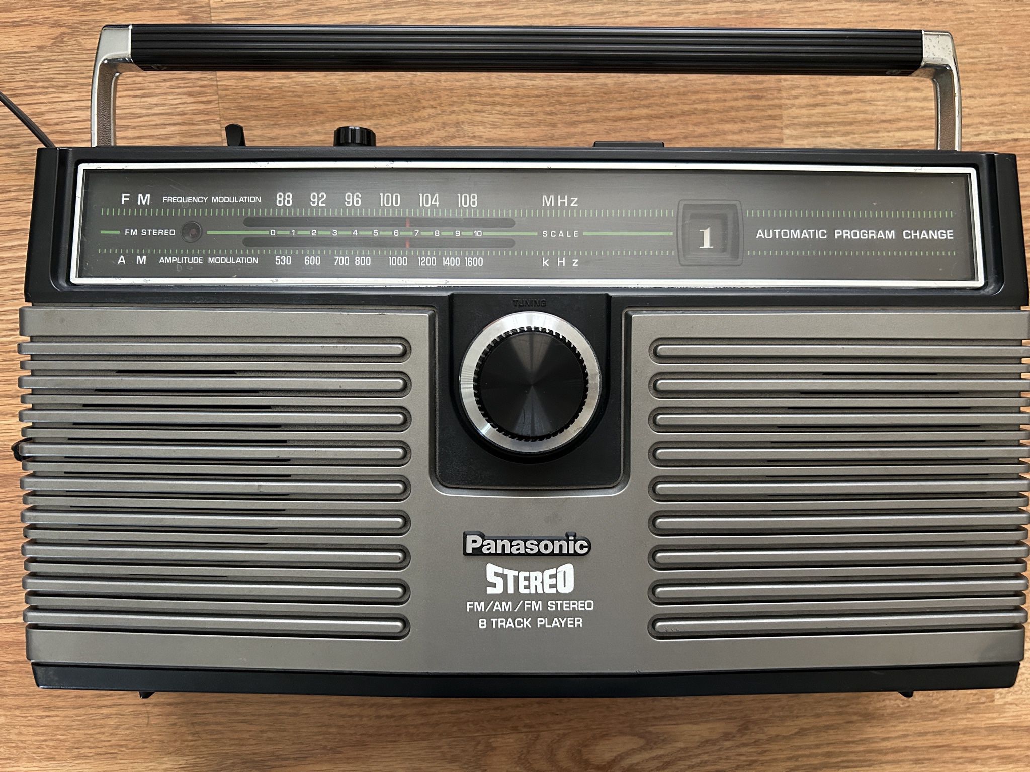 Vintage Panasonic AM FM 8 Track Player