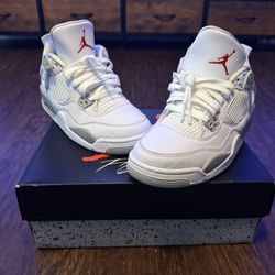 Air Jordan 4 Retro (GS) White Oreo
