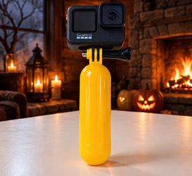 GoPro 9 Camera with Yellow Floating Hand Grip