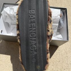 “Leopard” Balenciaga slides