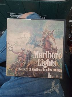 Marlboro Lights Vintage Advertising Tin