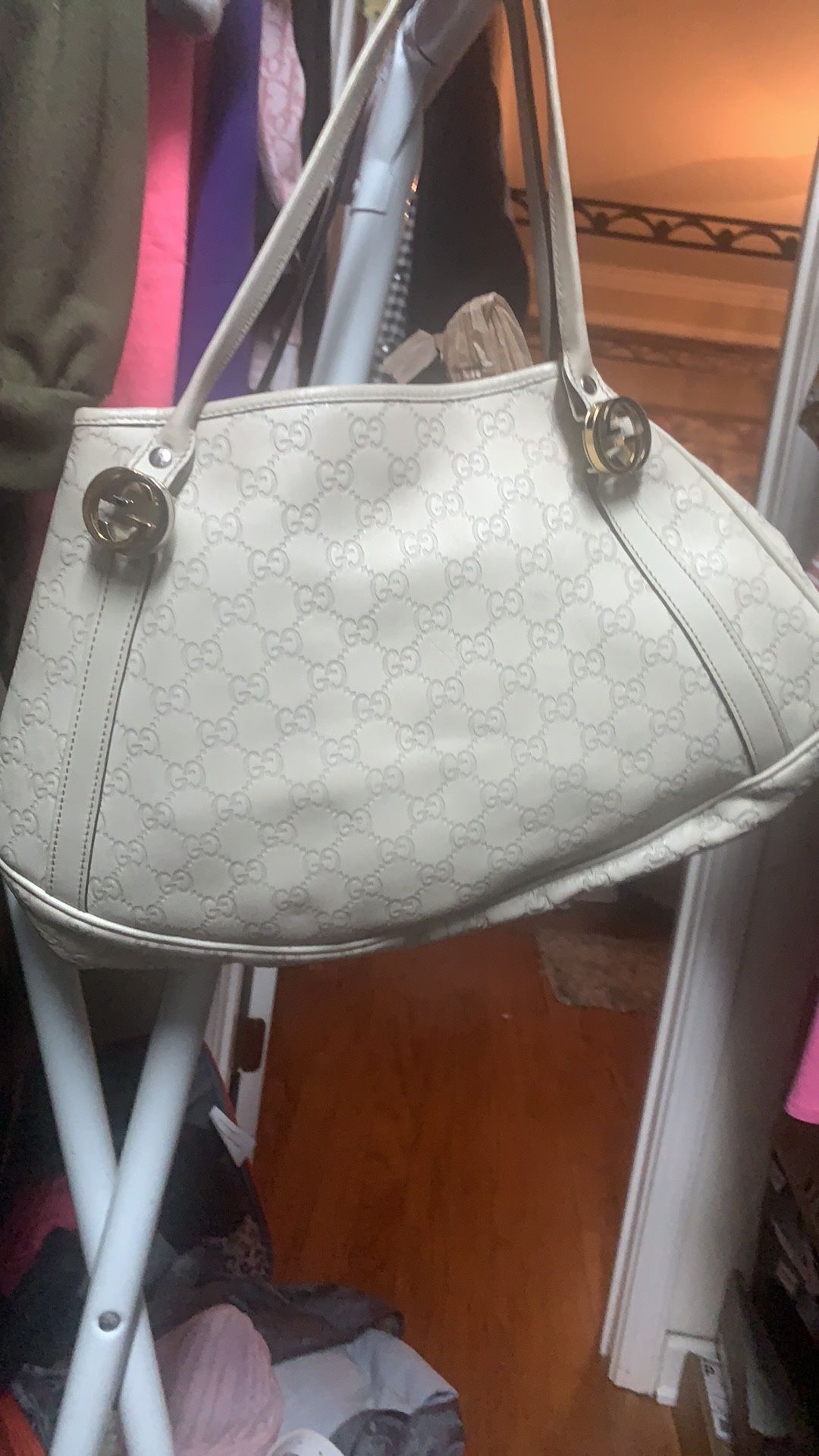 Authentic Cream Gucci Handbag
