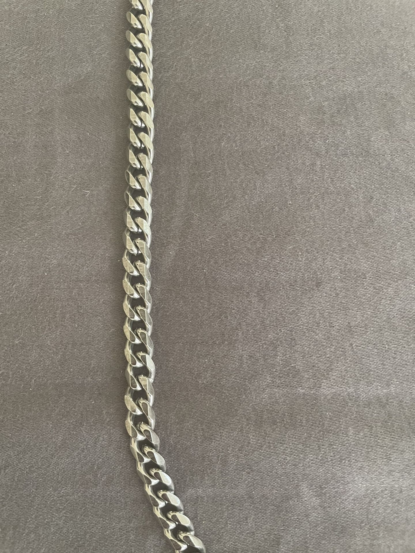 20 In Silver Cuban Link
