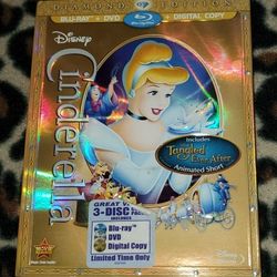 Disney's Cinderella (2012, Blu-Ray + DVD +Digital Copy, 3-Disc, Diamond Edition)