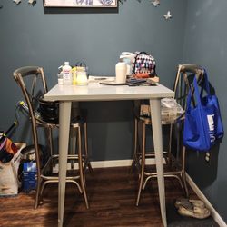 Flash Brand Commercial Indoor/Outdoor Bar Height Table