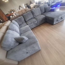 Modern Huge Gray Sectional Couch Brand New 2026 
