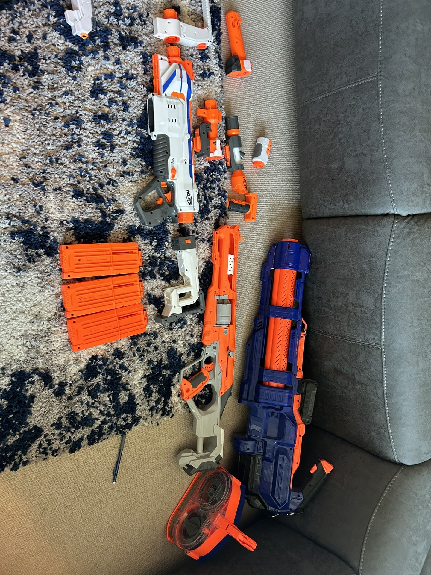 Nerf Guns And LaserX Laser Tag Guns Lot