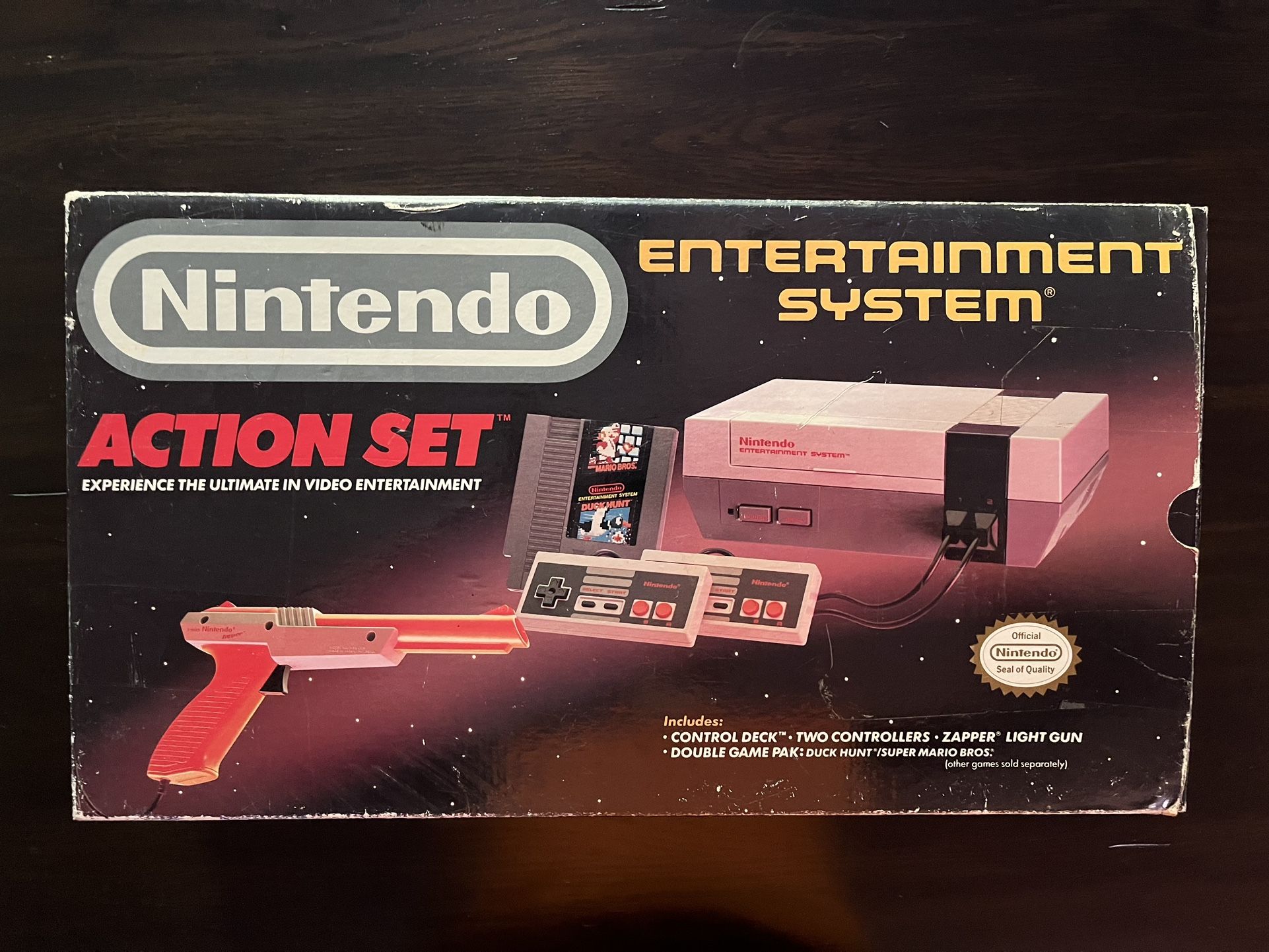 Nintendo NES Action Set – Complete in Box + 3 Games – Works Great!